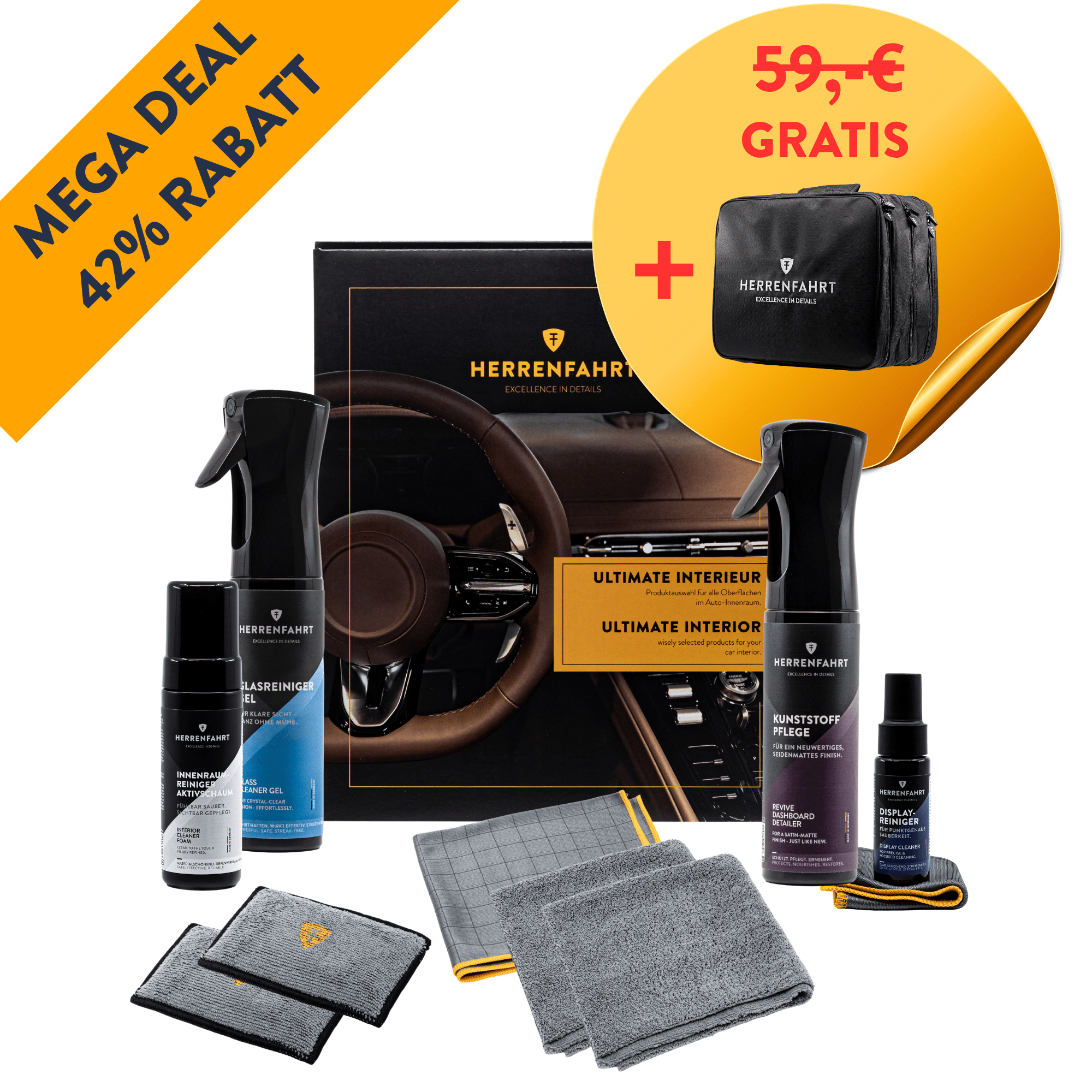 BLACK FRIDAY DEAL: "Ultimate Interieur" Geschenkset inkl. Detailing Tasche Pro GRATIS