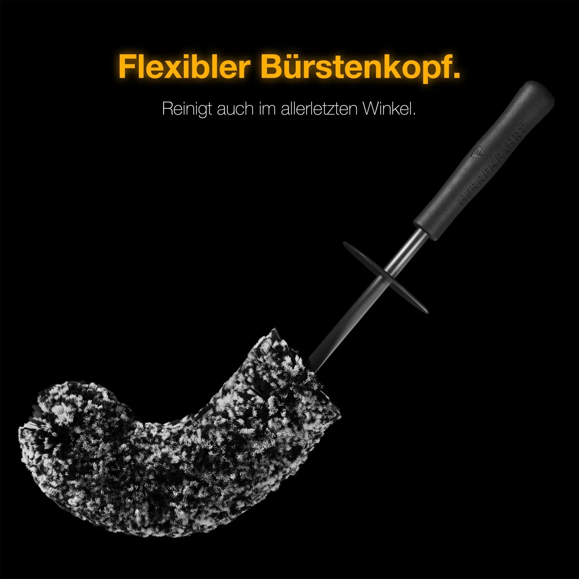 Biegbare Mikrofaser-Felgenbürste