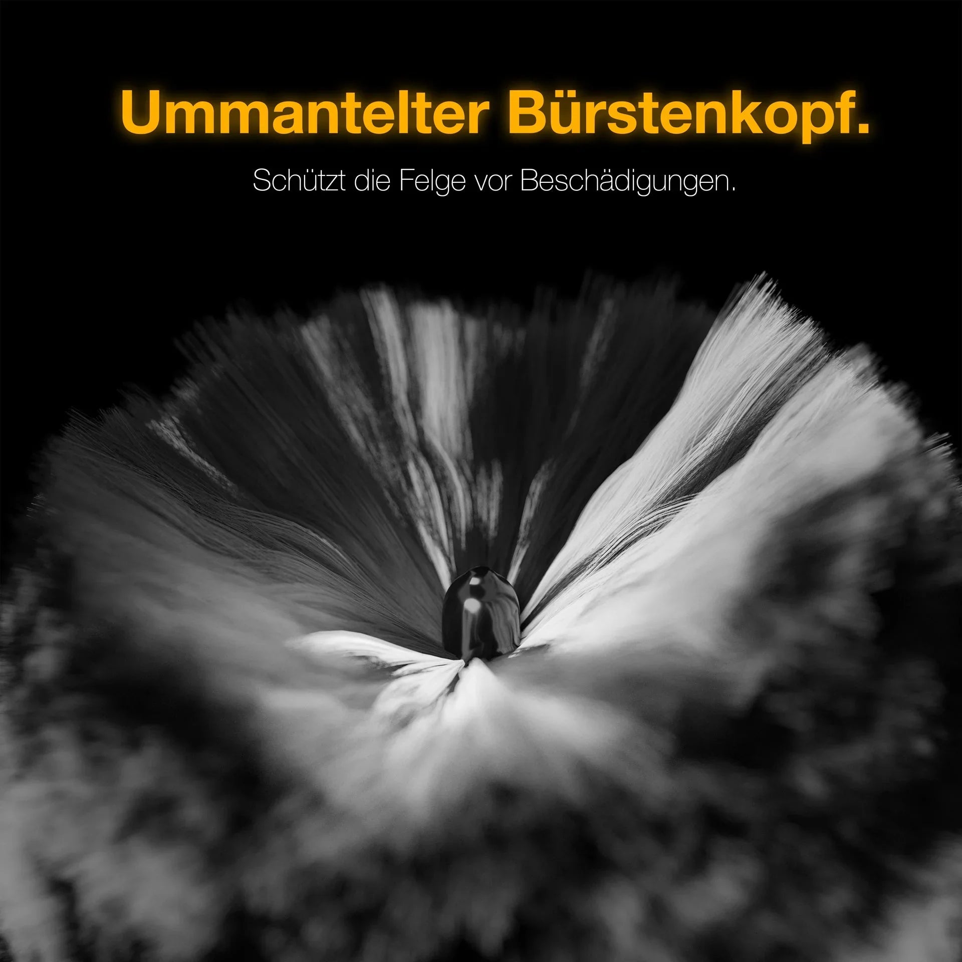 Biegbare Mikrofaser-Felgenbürste