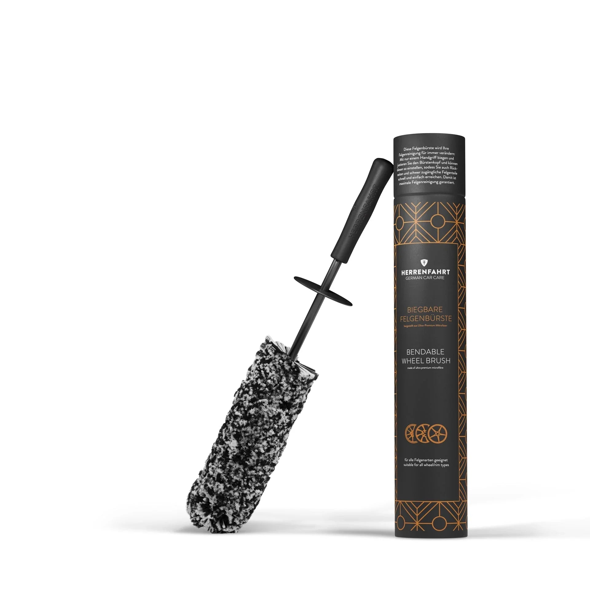 Biegbare Mikrofaser-Felgenbürste
