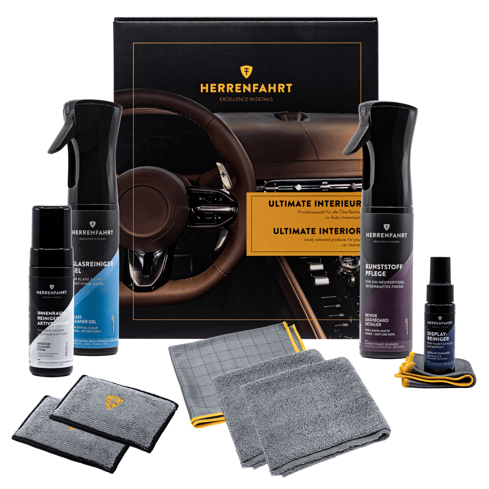 HERRENFAHRT Ultimate Interior Geschenkbox Autoinnenraum Pflegeset – HERRENFAHRT