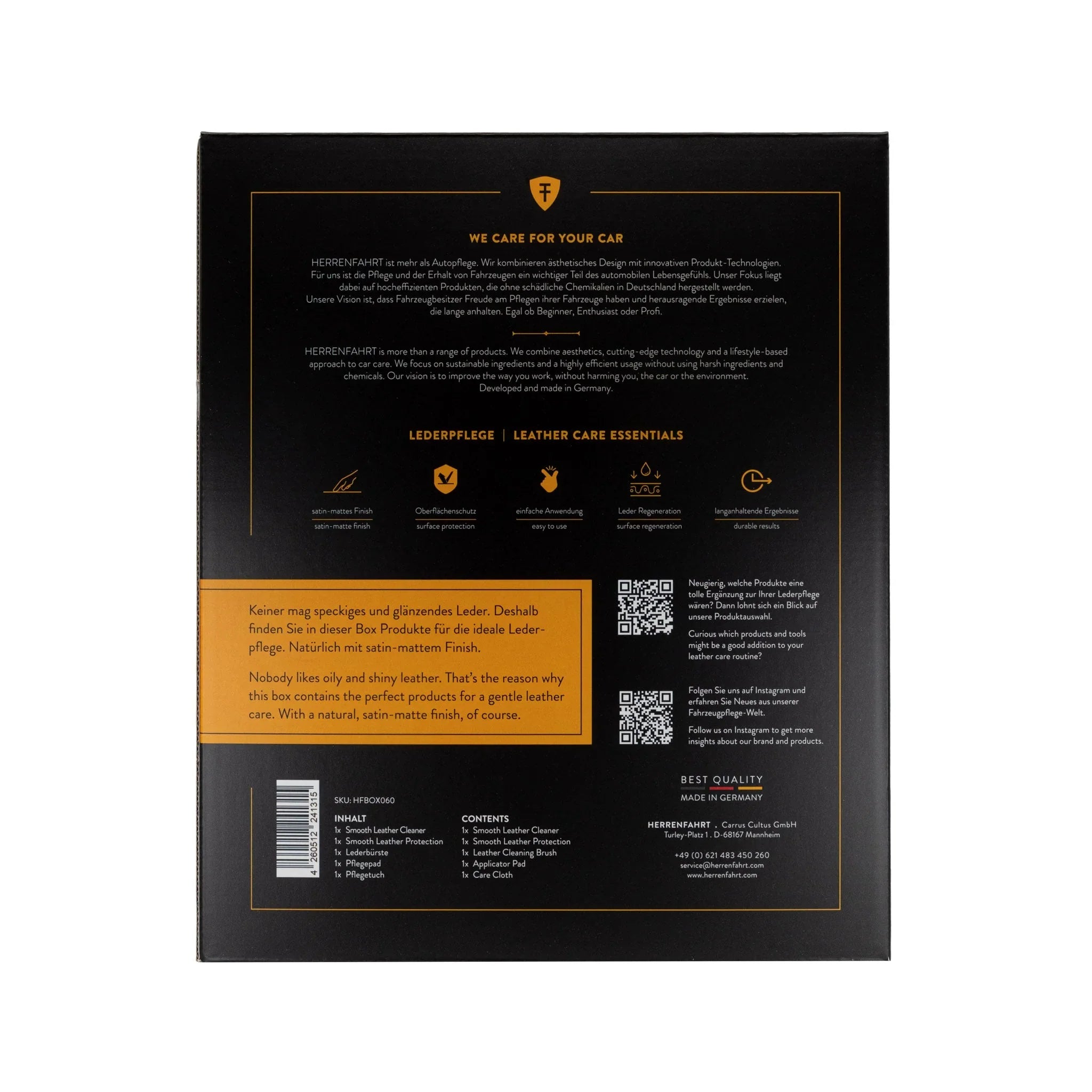 "Lederpflege" Geschenkbox