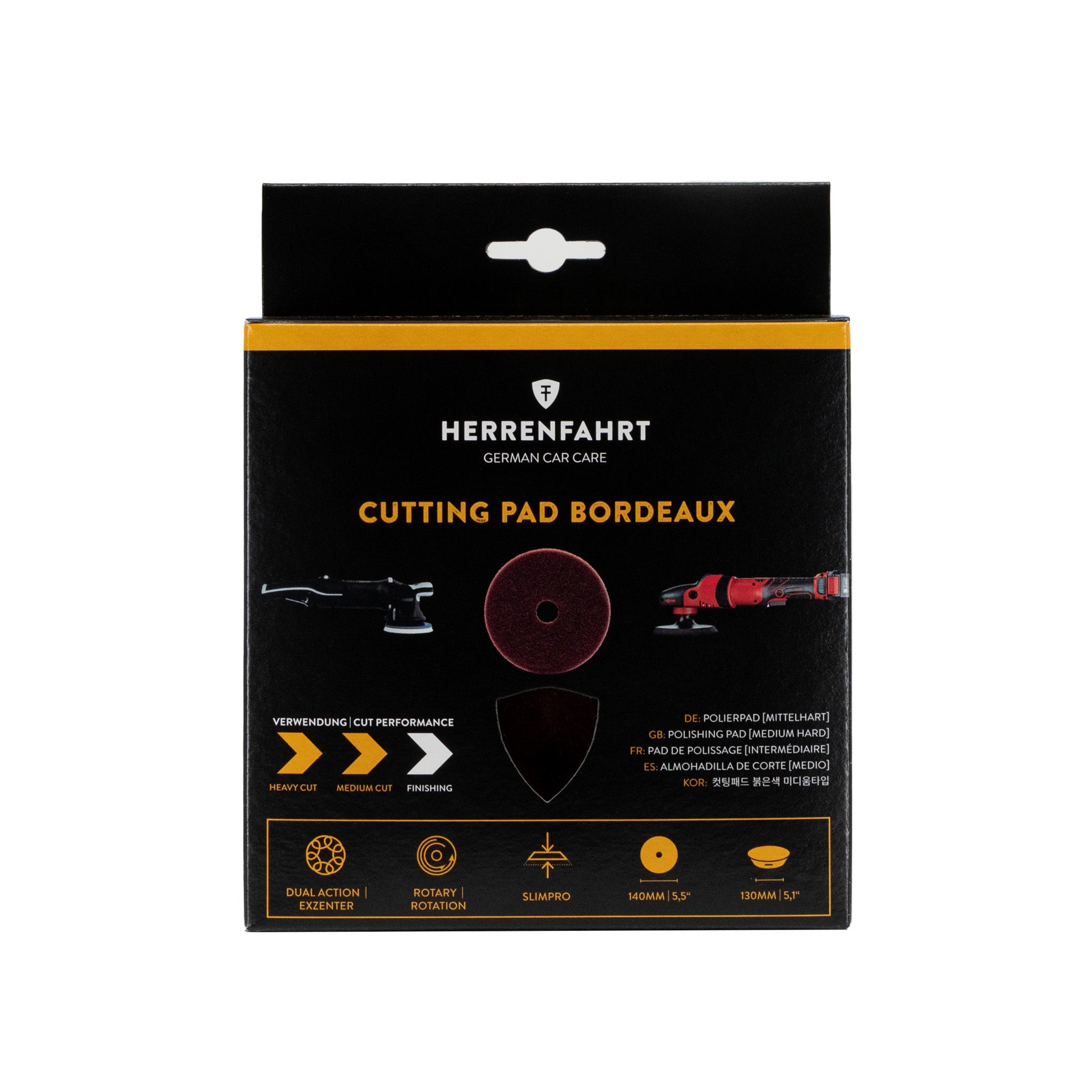 Polierpad (Cutting) Bordeaux 130/140mm