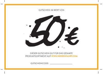 HERRENFAHRT - German Car Care HERRENFAHRT Geschenkgutschein 50€