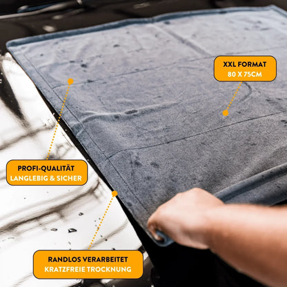 Spar-Set "Waschanlagen-Set" - Trocknungstuch Deluxe + Bürsten-Cover